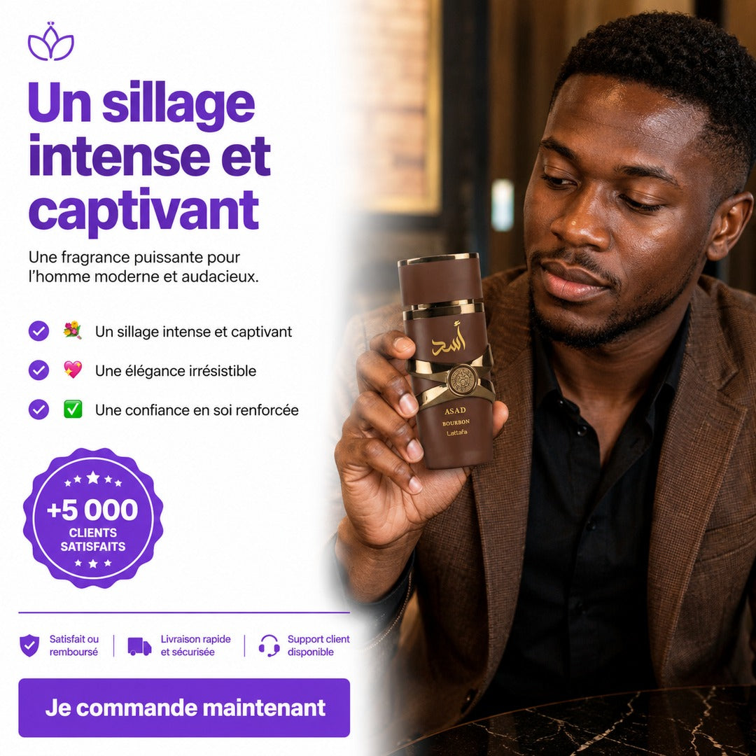 Asad Bourbon Lattafa Perfumes Eau de Parfum 100 ml - Luxe et Élégance