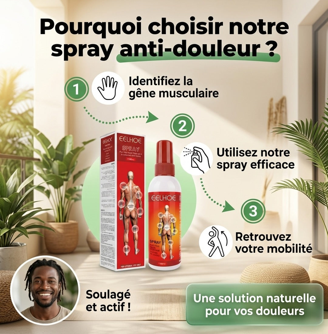 Pourquoi choisir notre spray anti-douleur ?