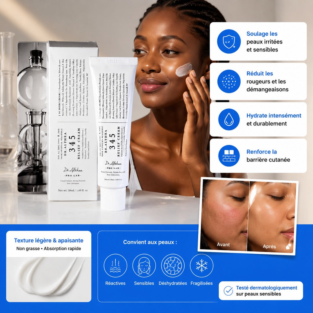 Affiche — Crème de soulagement Dr. Althea 345 Relief Cream - Soulagez vos peaux sensibles