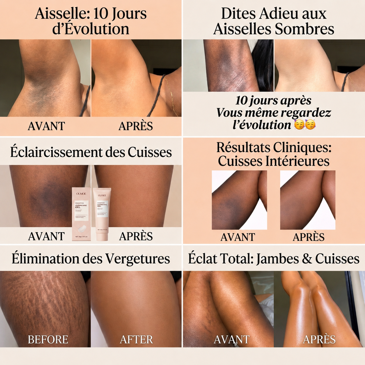 Gel Exfoliant Purifiant OUHOE : Obtenez un Teint Éclatant et Une Peau Lisse au Togo