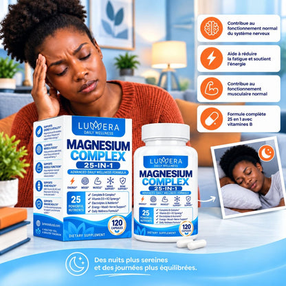 Magnésium Complex 25 en 1 + Complex de Vitamines B
