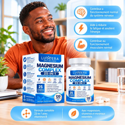 Magnésium Complex 25 en 1 + Complex de Vitamines B