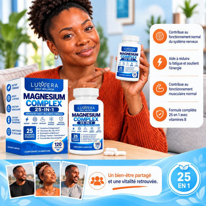 Magnésium Complex 25 en 1 + Complex de Vitamines B