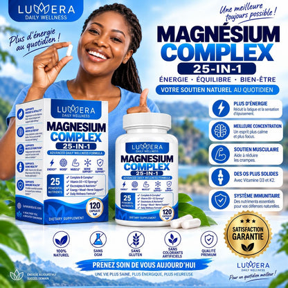 Magnésium Complex 25 en 1 + Complex de Vitamines B